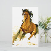 自由ランニングの馬 便箋 (スタンド正面)