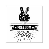 自由リングや輪愛国的な自己スタンプ セルフインキングスタンプ (デザイン)