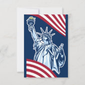 自由リングや輪独立日パーティー 招待状 (裏面)