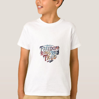 自由リングや輪True Tシャツ