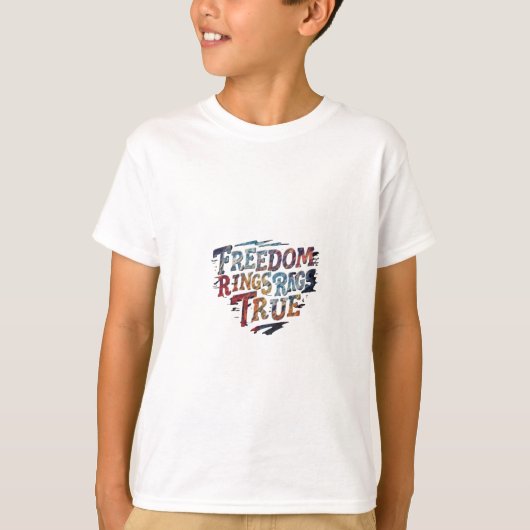 自由リングや輪True Tシャツ (正面)