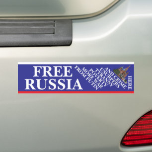 自由ロシア バンパーステッカー