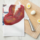 自由ロブスターキッチンタオル キッチンタオル (四つ折り)