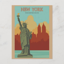 自由ヴィンテージ旅行のニューヨーク像ポスター ポストカード