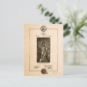 自由ヴィンテージ特許文書 ポストカード (スタンド正面)