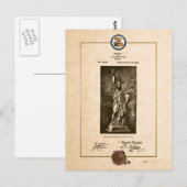 自由ヴィンテージ特許文書 ポストカード (正面/裏面)