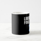 自由主義がコーヒーのマグをおもしろい治す コーヒーマグカップ (中央)