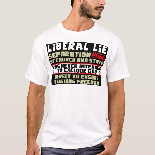 自由主義のなうそ#666 Tシャツ (正面)