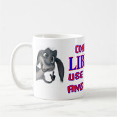 自由主義のなマグを混同して下さい コーヒーマグカップ (左)