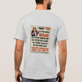 自由主義のな銃クラブ-アメリカ人のような行為 Tシャツ (裏面)