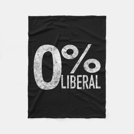 自由主義の民主党ゼロ対自由主義のトランプ フリースブランケット (正面)