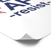 自由主義のAF – レジスト – ' ポスター (角)