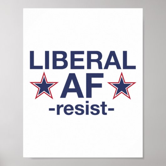 自由主義のAF – レジスト – ' ポスター (正面)