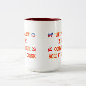 自由主義は共産主義にすぎない ツートーンマグカップ (中央)