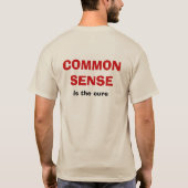 自由主義は精神障害だ Tシャツ (裏面)