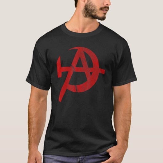 自由主義共産主義 – アナルコ共産主義 Tシャツ (正面)