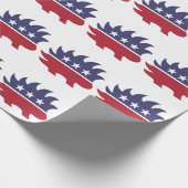 自由主義的なパーティーのロゴの包装紙 ラッピングペーパー (角)