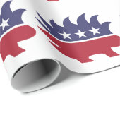 自由主義的なパーティーのロゴの包装紙 ラッピングペーパー (ロールコーナー)