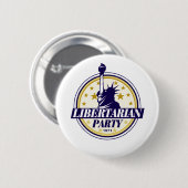 自由主義的なパーティーのロゴ 缶バッジ (正面&裏面)
