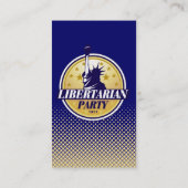 自由主義的なパーティーの名刺 名刺 (裏面)