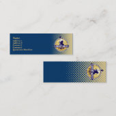 自由主義的なパーティーの細いプロフィールカード スキニー名刺 (正面/裏面)