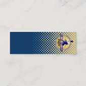 自由主義的なパーティーの細いプロフィールカード スキニー名刺 (裏面)