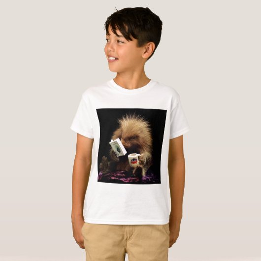 自由主義的なヤマアラシのマスコットの市民的不服従 Tシャツ (正面フル)