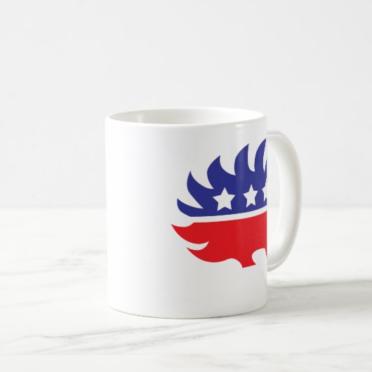 自由主義的なヤマアラシ コーヒーマグカップ (正面右)