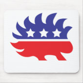 自由主義的なヤマアラシ マウスパッド (正面)