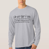 自由主義的な定義 Tシャツ (正面)