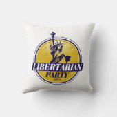 自由主義的な政党のロゴ クッション (裏面)
