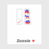 自由主義的有権者への贈り物 シール (シート)