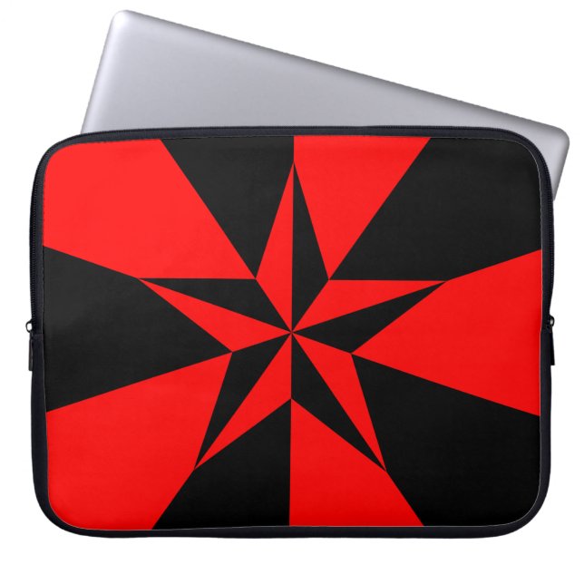 自由主義社会主義国旗 ラップトップスリーブ (正面)