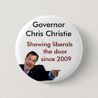 自由主義者にドアを示しているChristie 缶バッジ