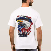 自由主義者の99.9%は残りに悪名を与えます! Tシャツ (裏面)