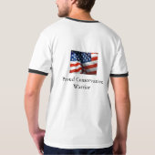 自由主義者はなぜアメリカを憎みますか。 Tシャツ (裏面フル)