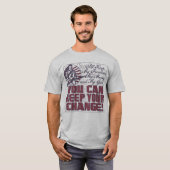 自由保だ。お金と銃 Tシャツ (正面フル)