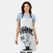 自由保の世界で料理を作る エプロン (着用した状態)