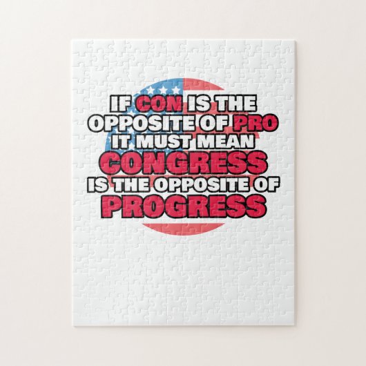 自由党誇りを持った議会は進歩と正反対だ ジグソーパズル (縦)