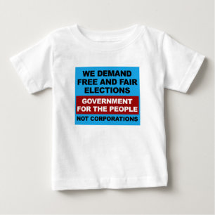 自由公正な選挙 ベビーTシャツ