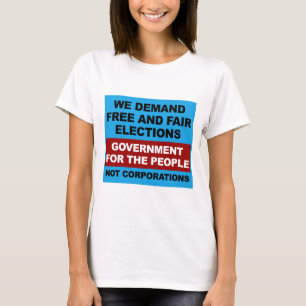 自由公正な選挙 Tシャツ
