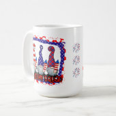 自由分隊7月4日格言 コーヒーマグカップ (正面左)