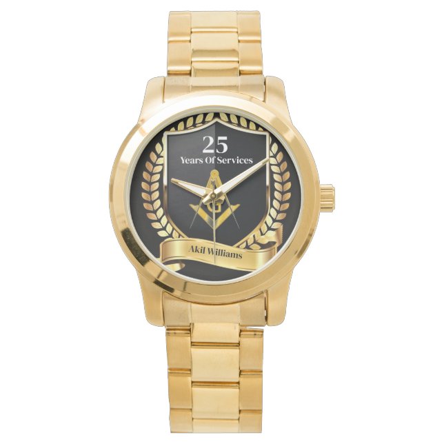 自由勤続年数 腕時計 (正面)