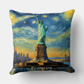 自由印象主義の像 クッション (裏面)