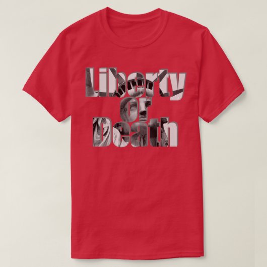 自由又は死 Tシャツ (デザイン正面)