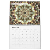 自由及び変更のハートからの曼荼羅 カレンダー (3月 2026)