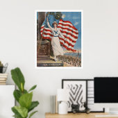 自由国旗 ポスター (ホームオフィス)