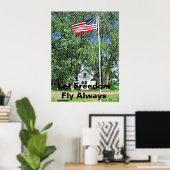 自由国旗 ポスター (ホームオフィス)