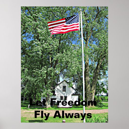 自由国旗 ポスター (正面)