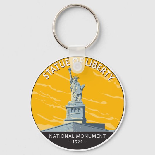 自由国民記念碑ヴィンテージ キーホルダー (正面)